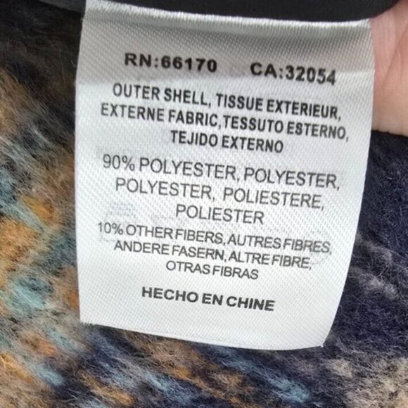 Andersen & Lauth Vest OS Pockets Plaid Sleeveless Mock Neck Snap Closure Casual - Picture 10 of 13